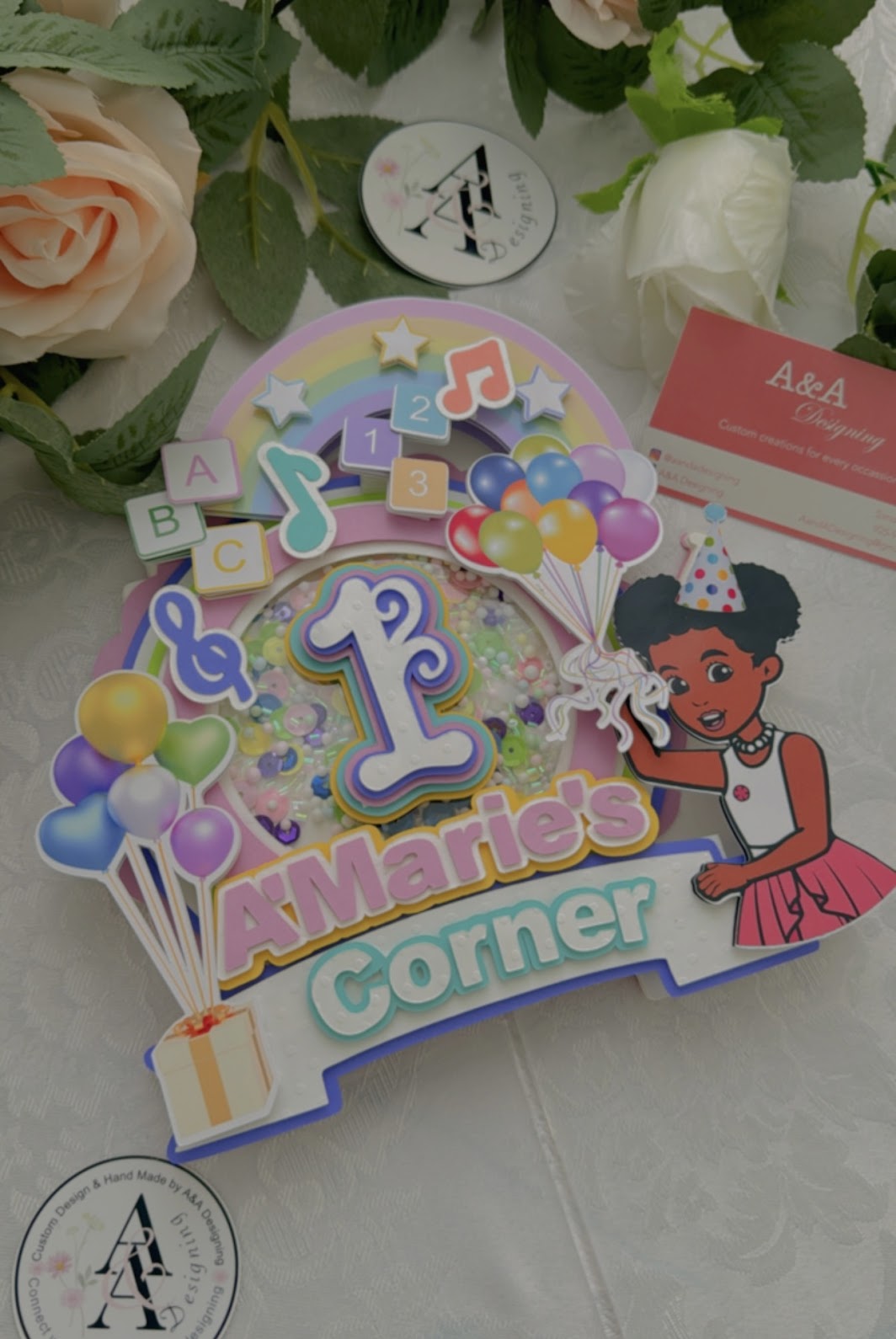 Gracies Corner birthday cake topper