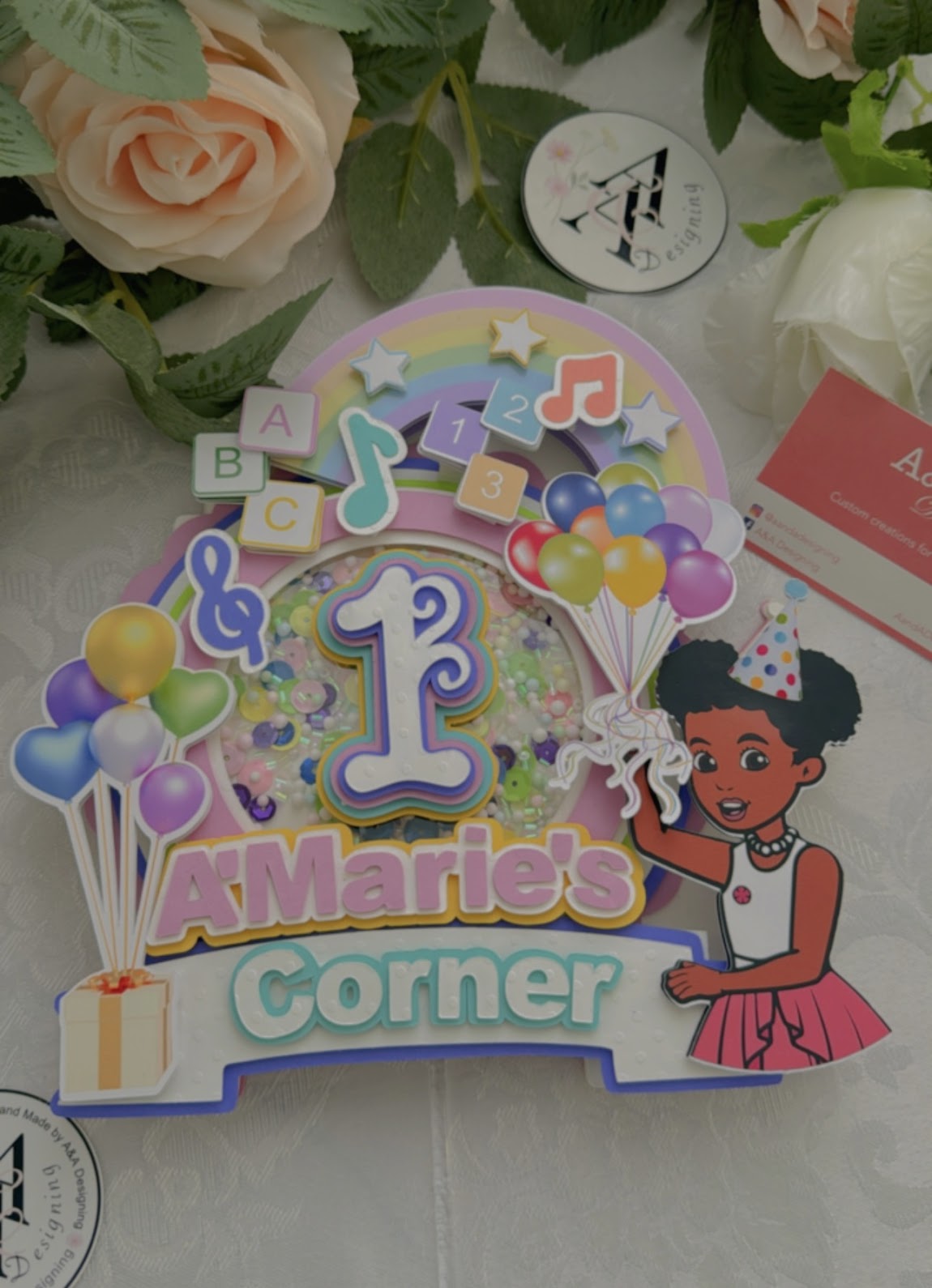 Gracies Corner birthday cake topper