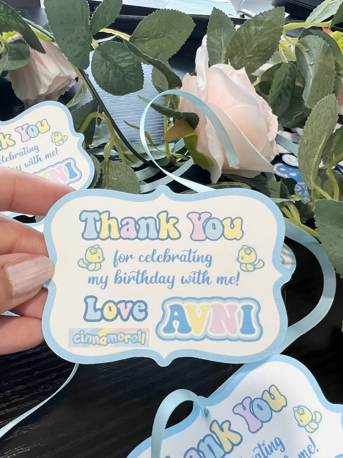 CINNAMOROLL inspired thank you gift tags