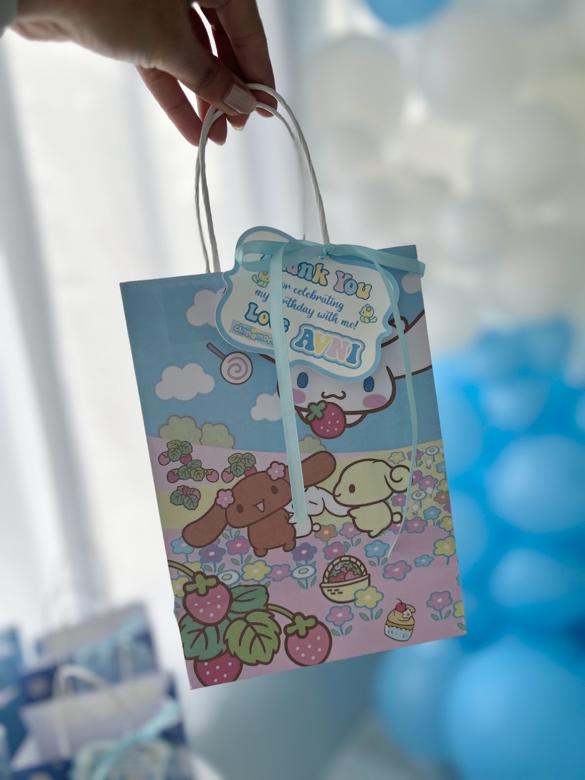 CINNAMOROLL inspired thank you gift tags