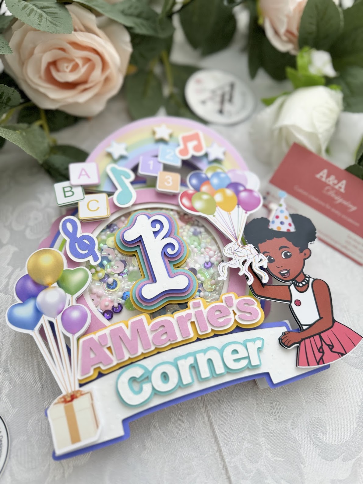 Gracies Corner birthday cake topper