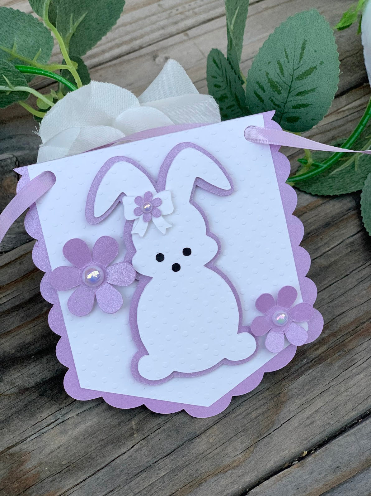 Bunny and Floral welcome baby Banner
