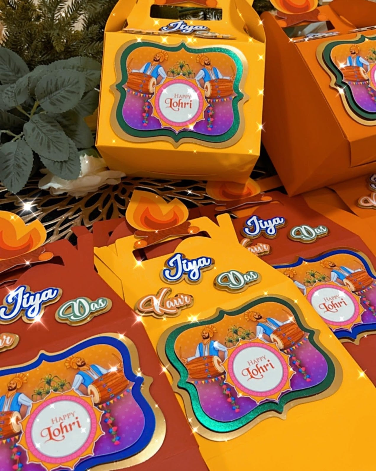 Lohri party favor boxes