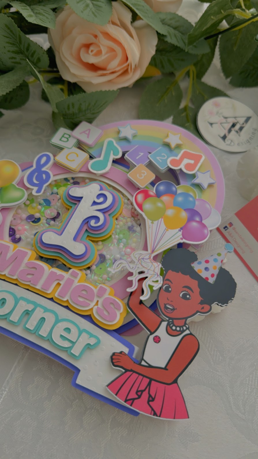 Gracies Corner  birthday cake topper