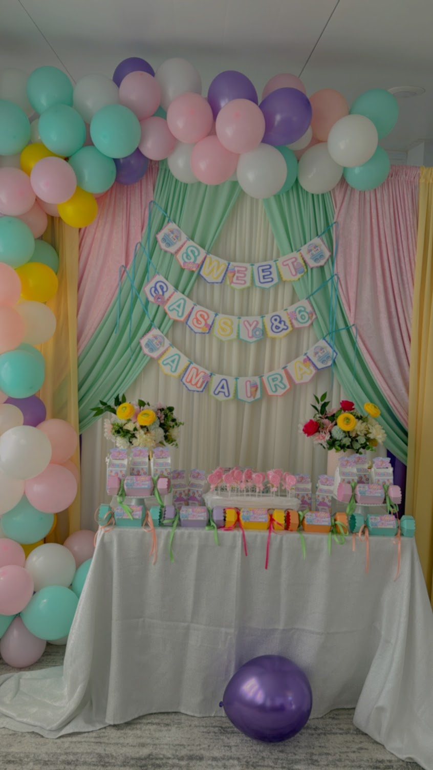 Sweet Sassy and Six Birthday Banner