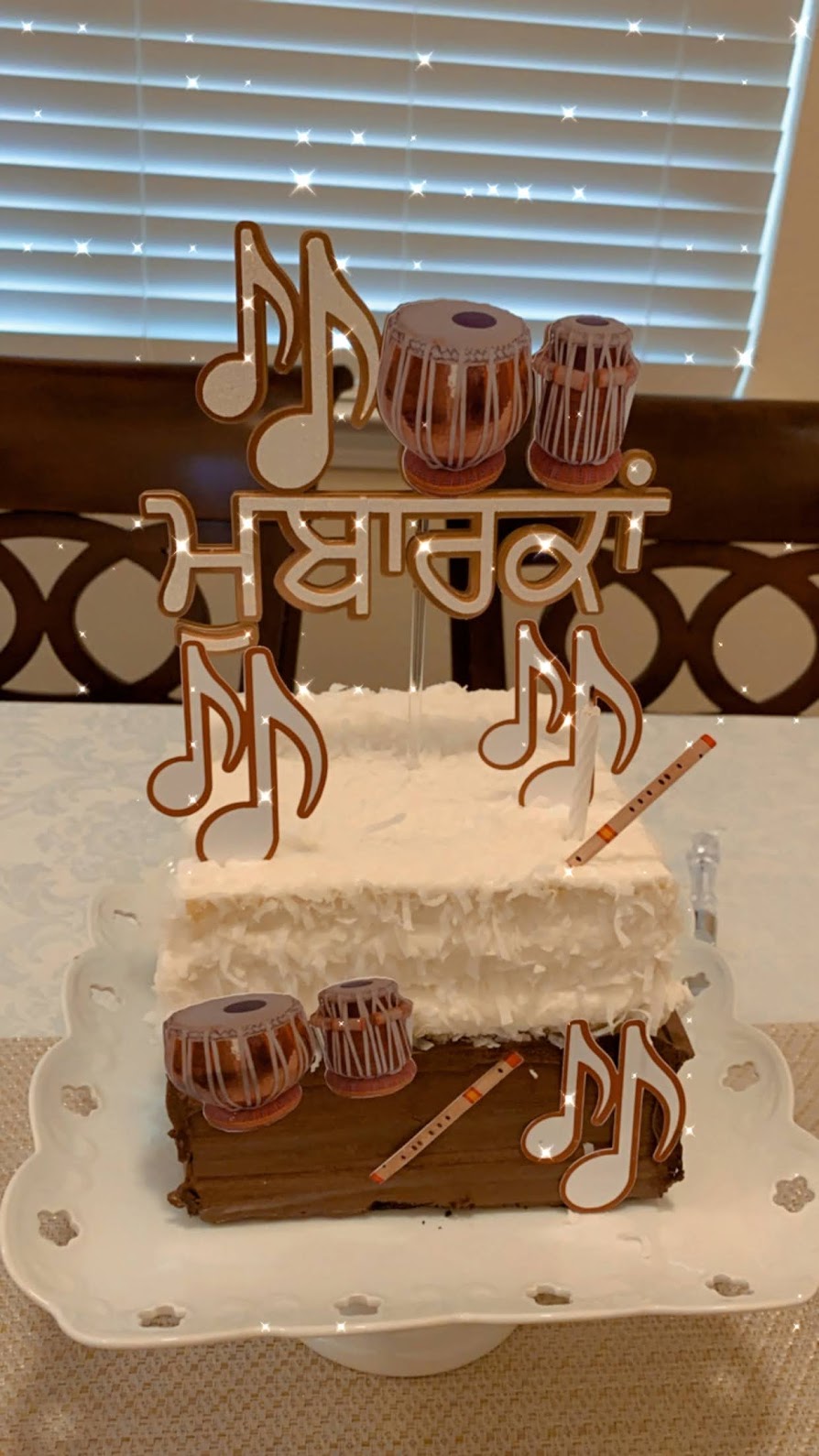 Janam din diyan wadhiyan cake topper