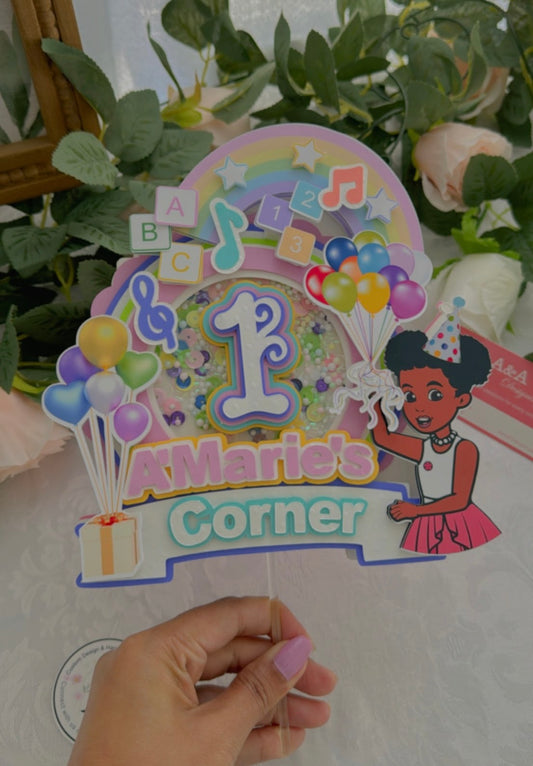 Gracies Corner  birthday cake topper