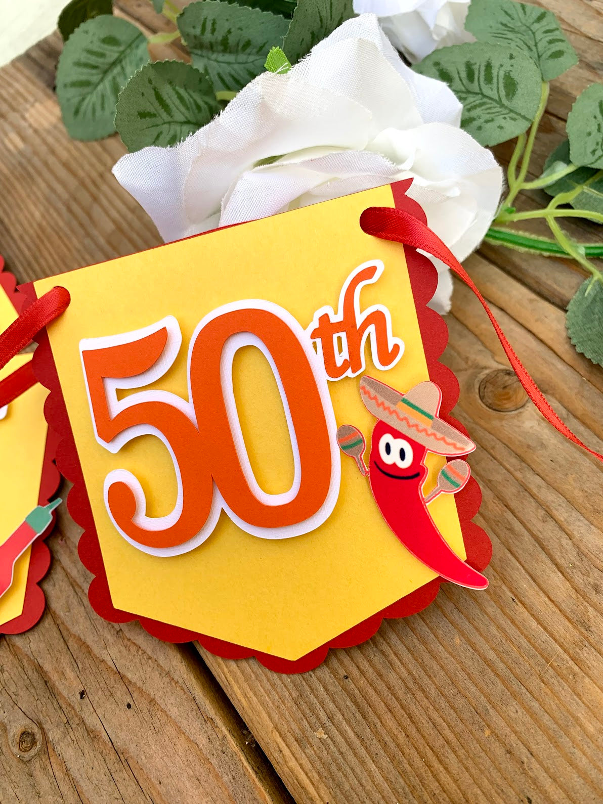 Sizzlin 50th birthday banner