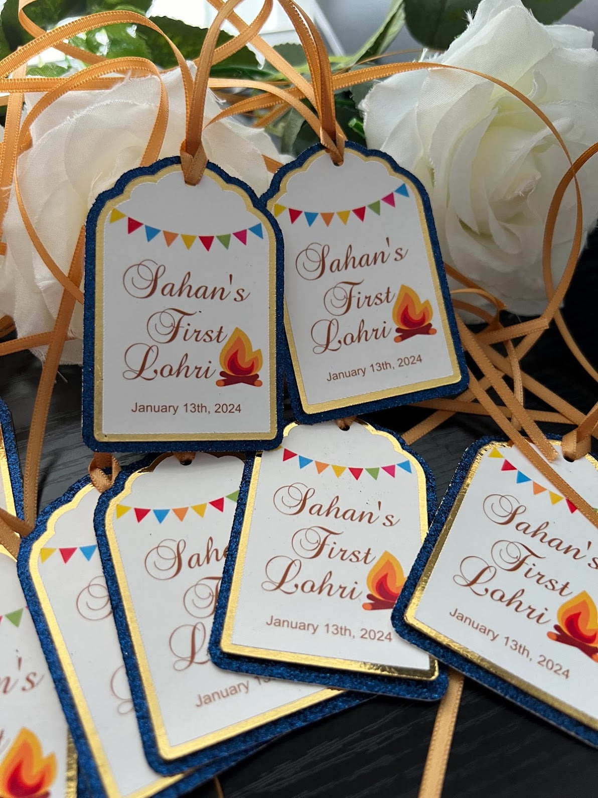 Lohri party gift tags