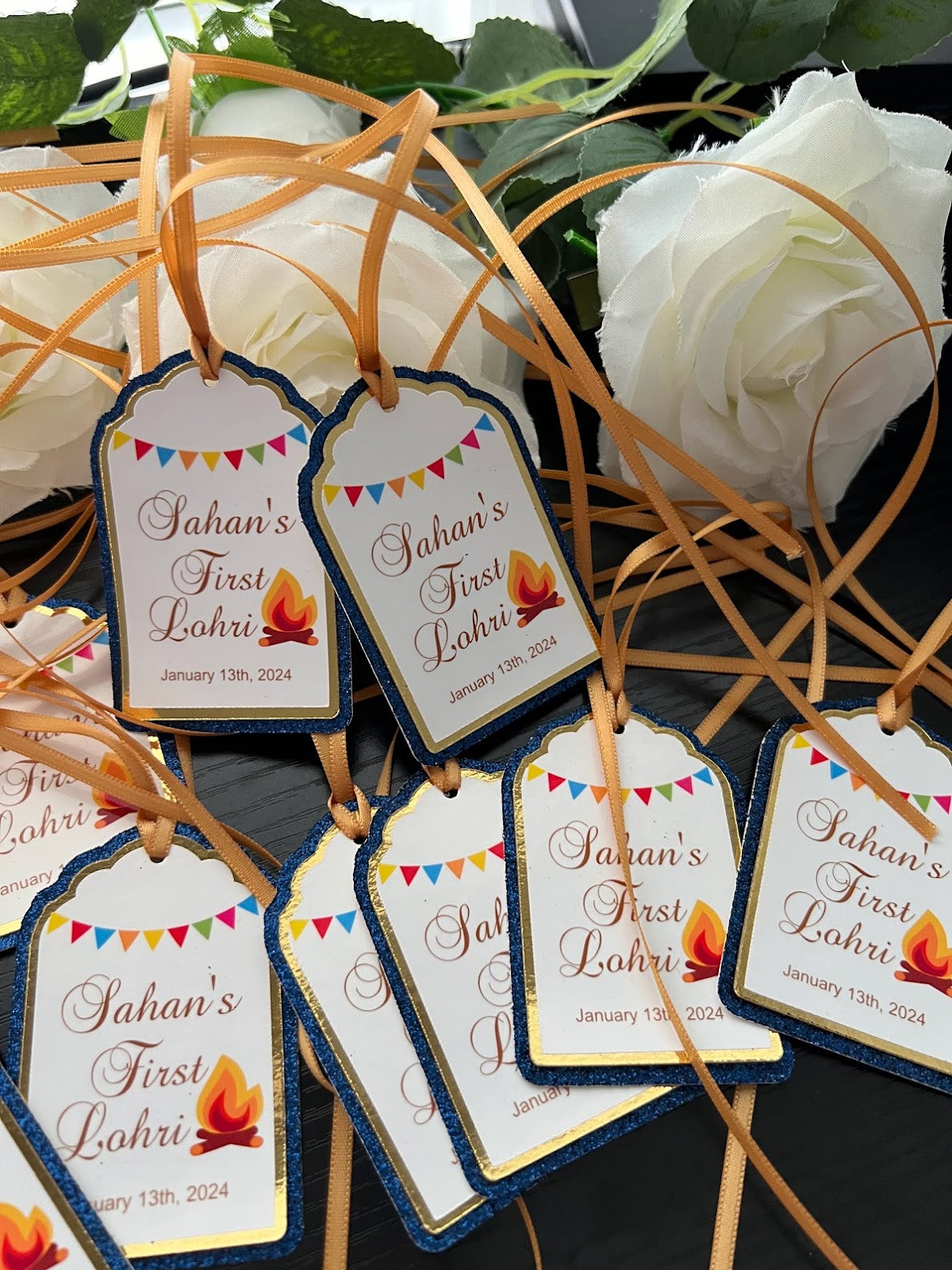 Lohri party gift tags