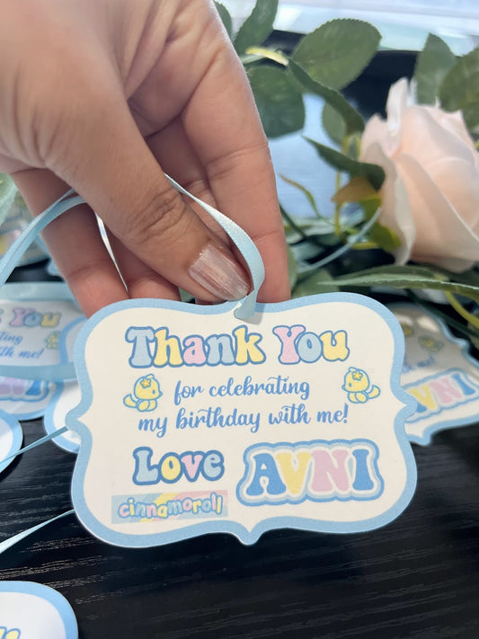 CINNAMOROLL inspired thank you gift tags