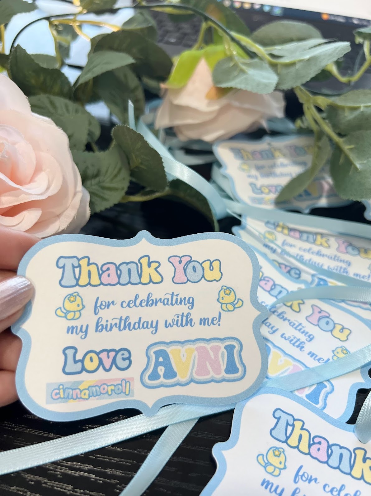CINNAMOROLL inspired thank you gift tags