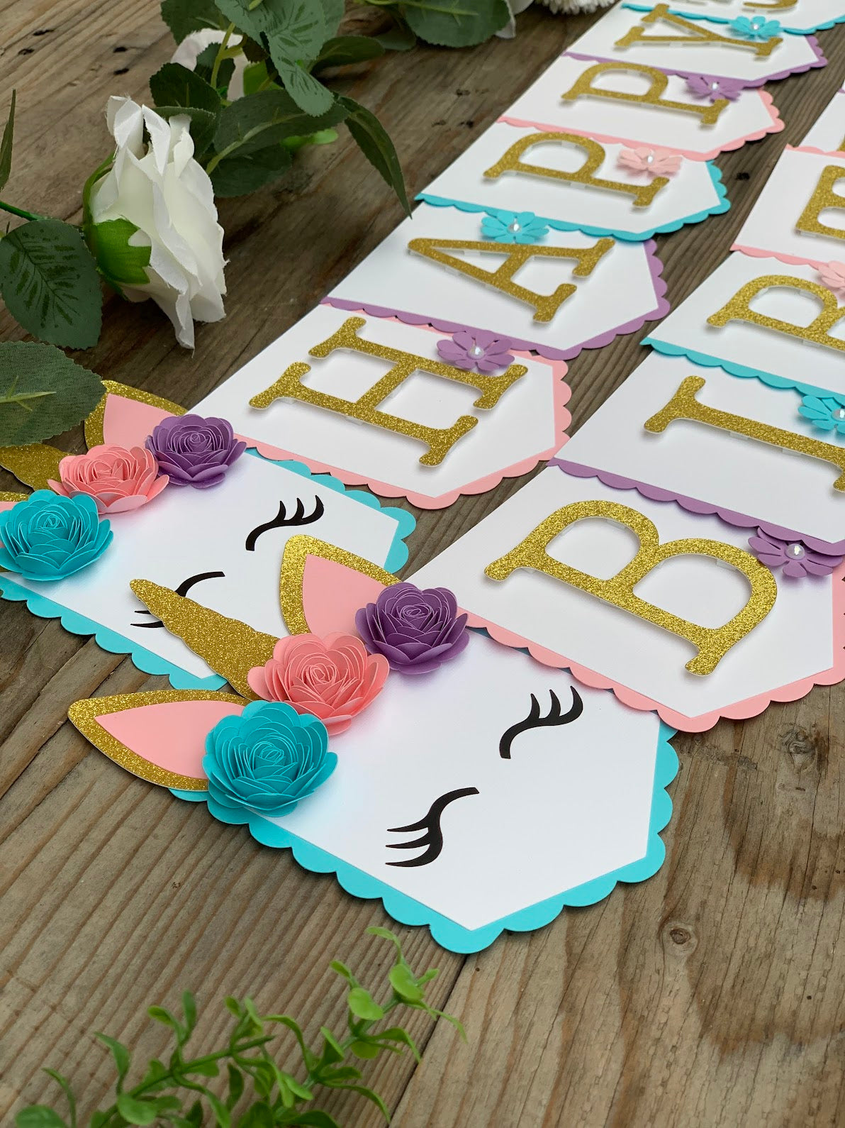 Unicorn Magical Birthday Banner