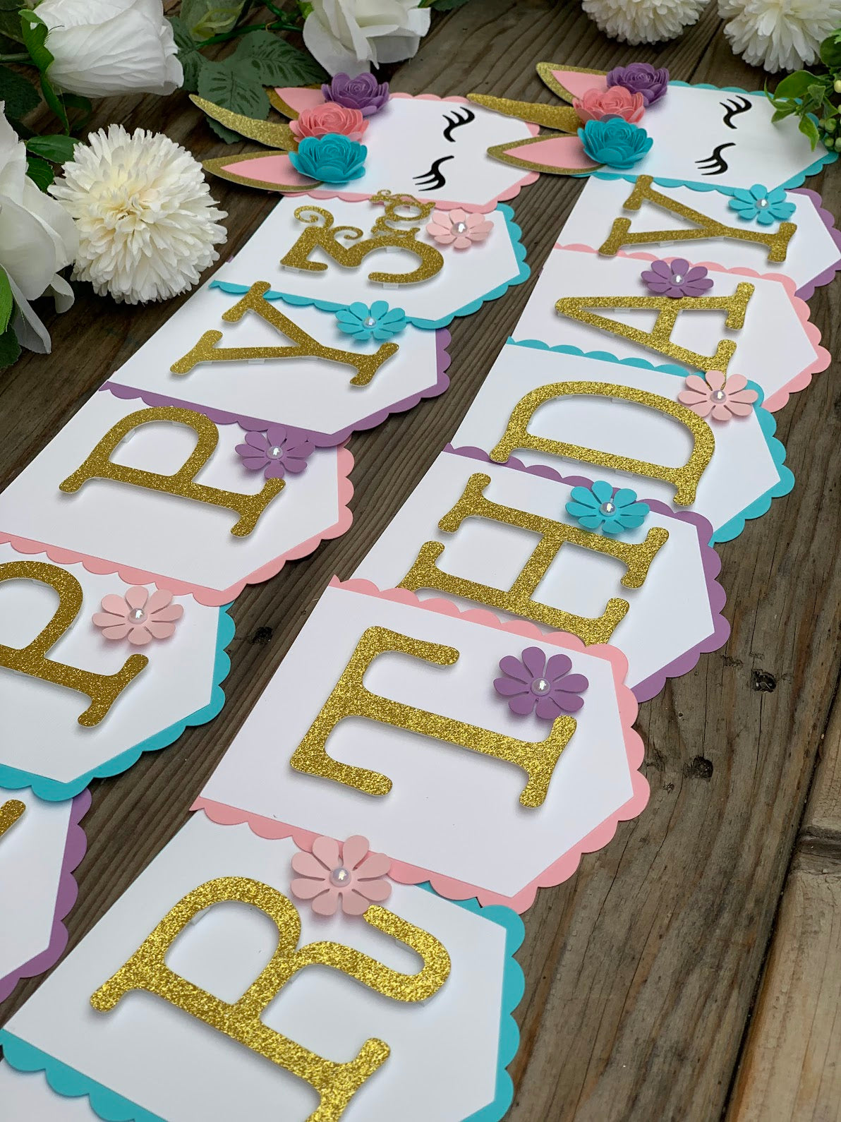 Unicorn Magical Birthday Banner