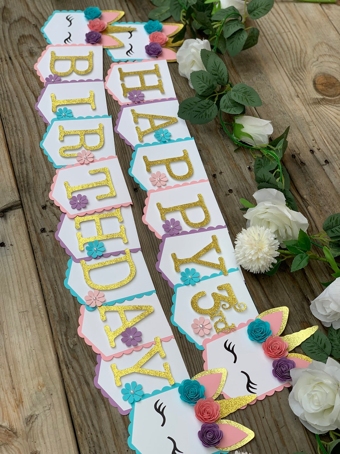 Unicorn Magical Birthday Banner