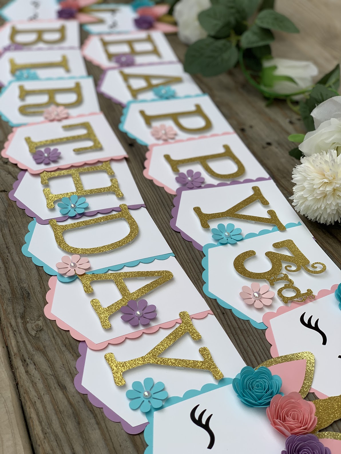 Unicorn Magical Birthday Banner