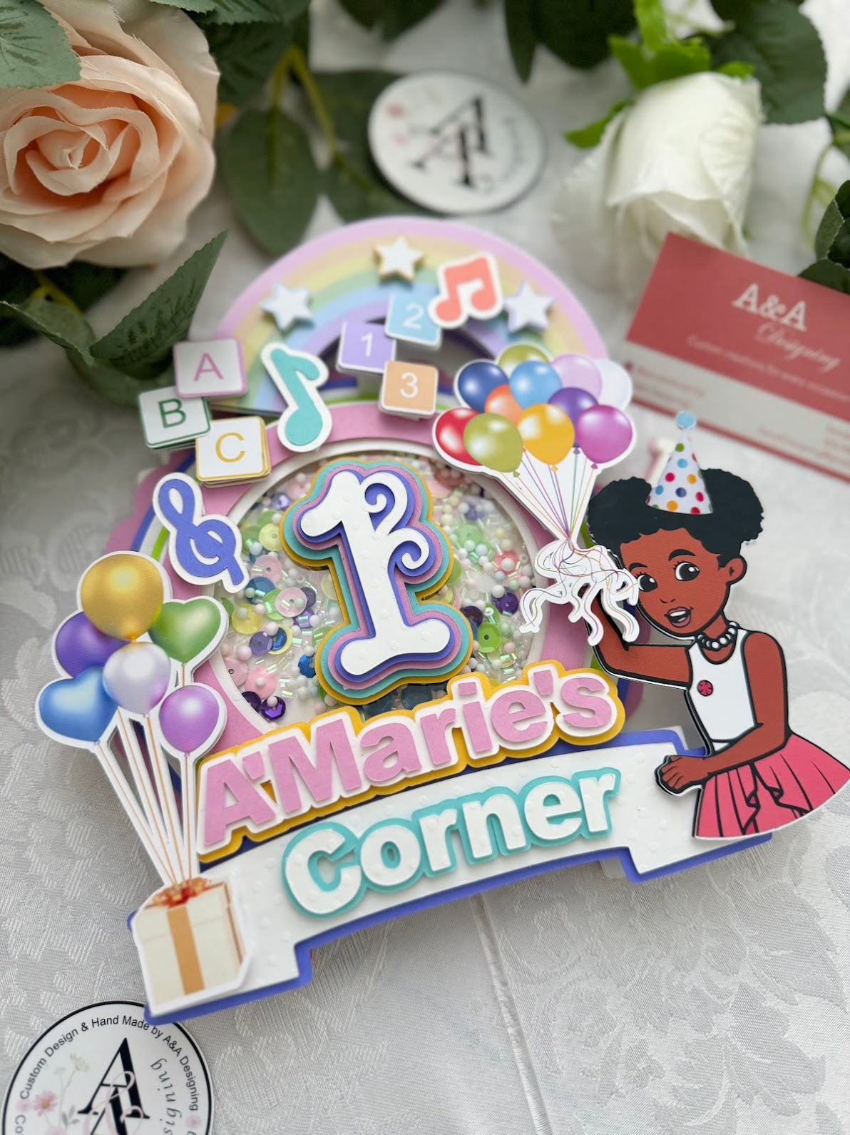 Gracies Corner  birthday cake topper