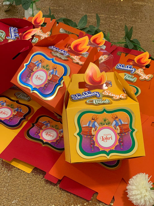 Lohri party favor boxes