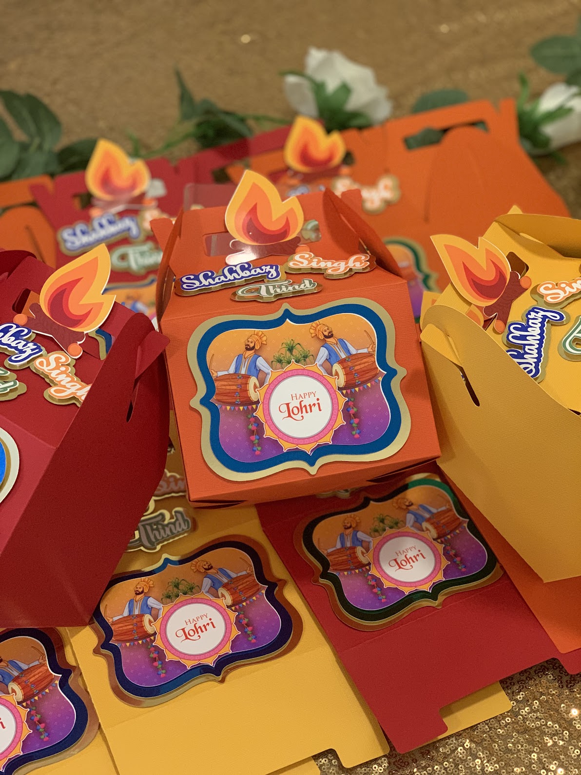 Lohri party favor boxes