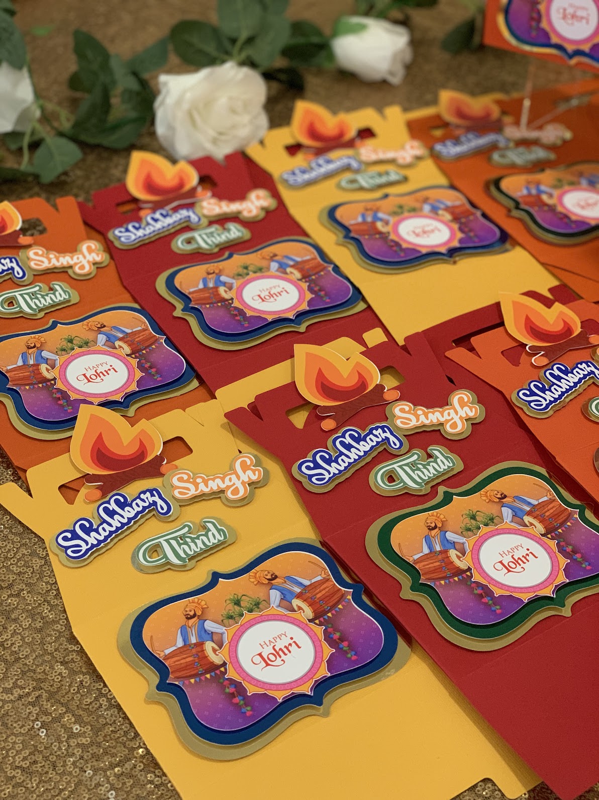 Lohri party favor boxes