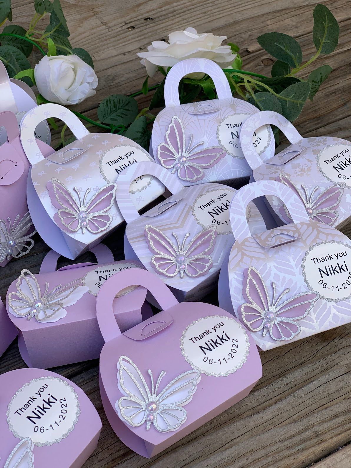 Quinceanera, Sweet16 or Bridal shower favor boxes