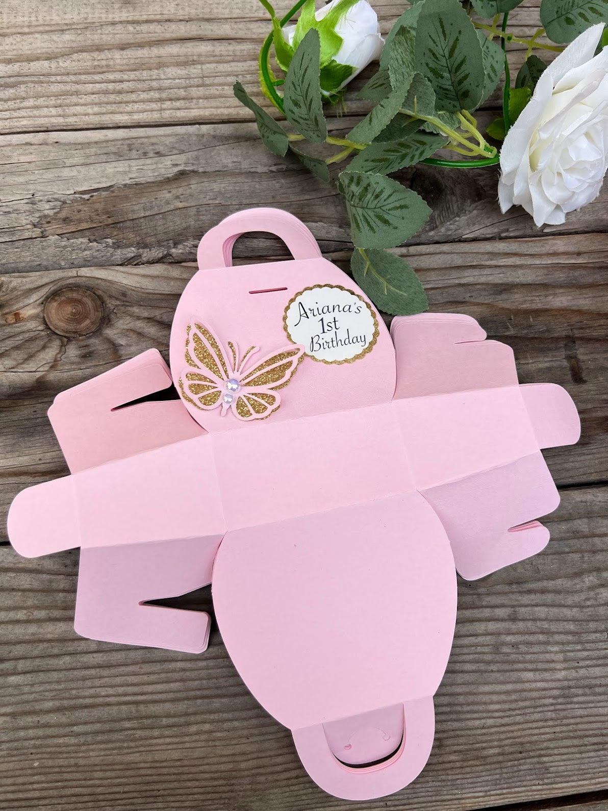 First birthday or Quinceanera or Bridal shower favor boxes