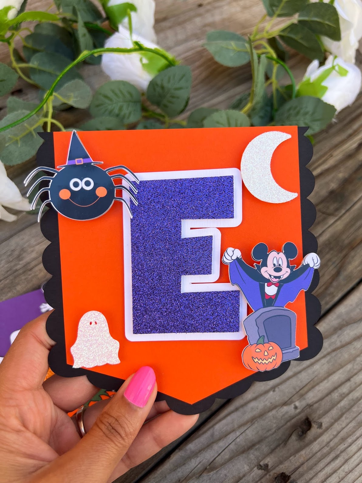 Halloween Mickey Mouse High Chair Banner