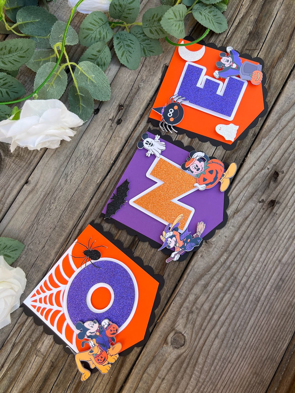 Halloween Mickey Mouse High Chair Banner