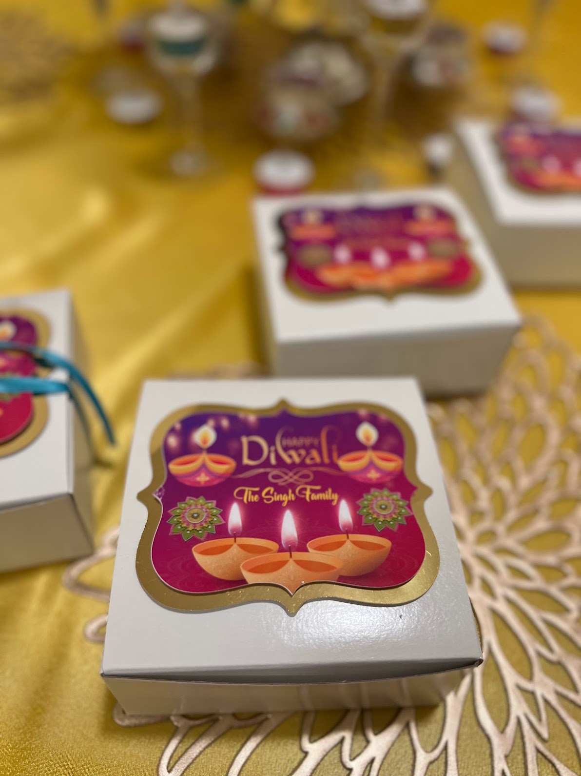 Diwali party favor boxes