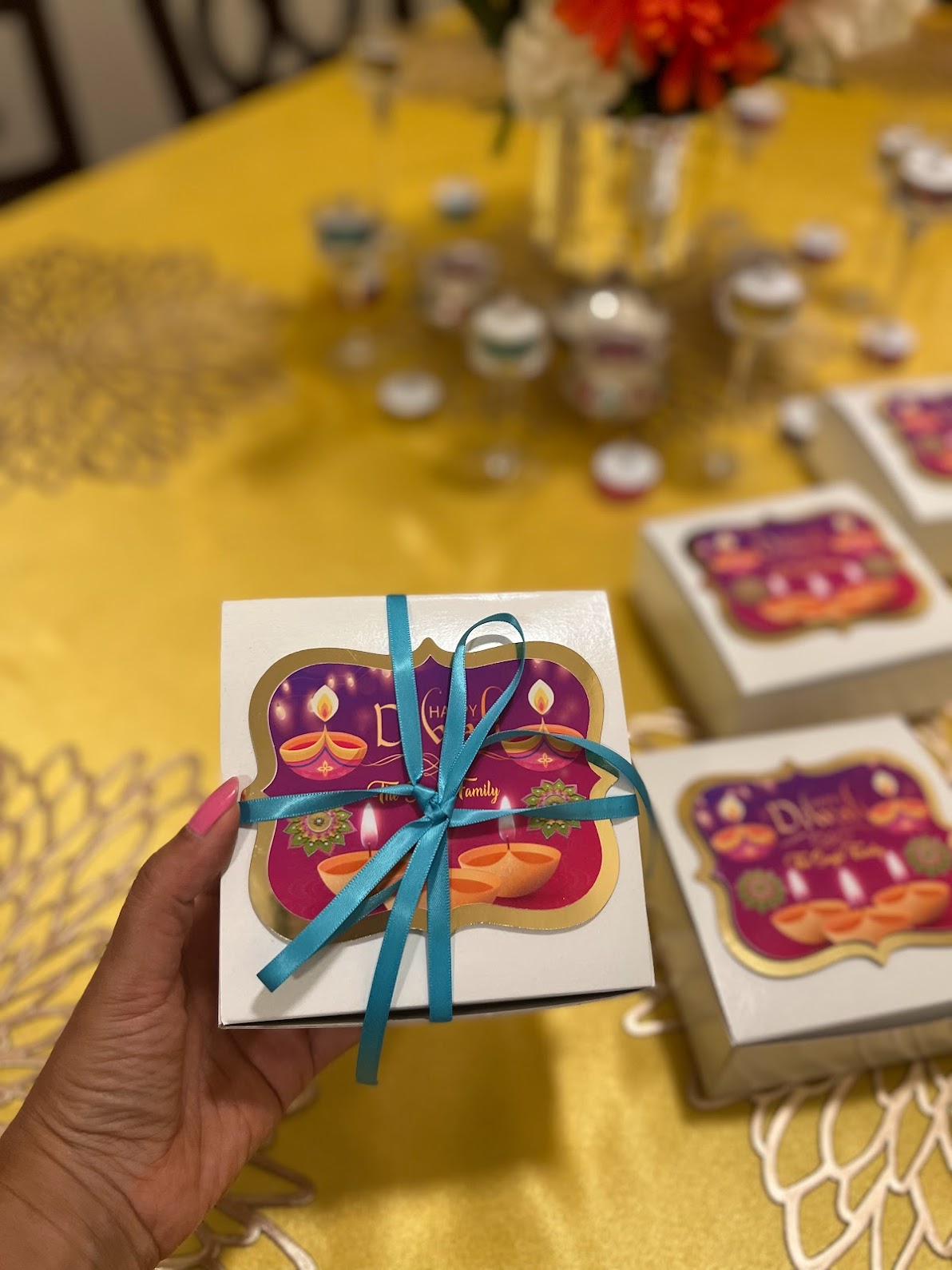 Diwali party favor boxes