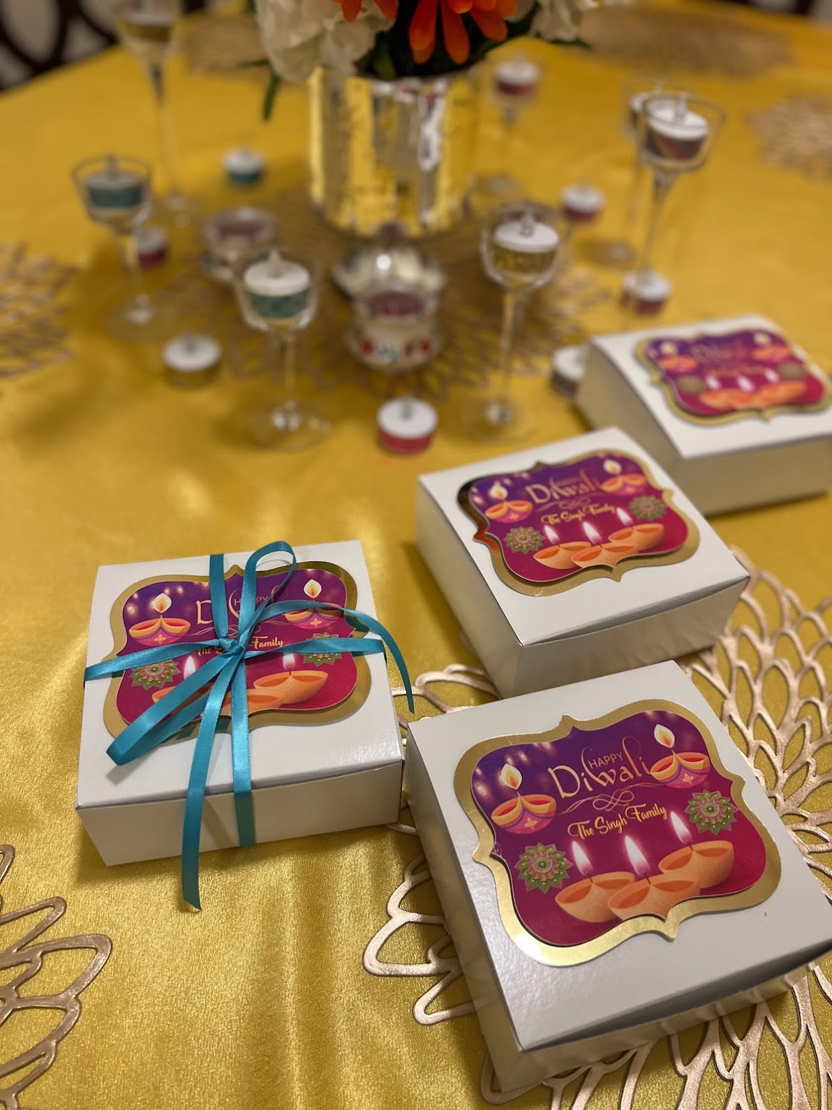 Diwali party favor boxes