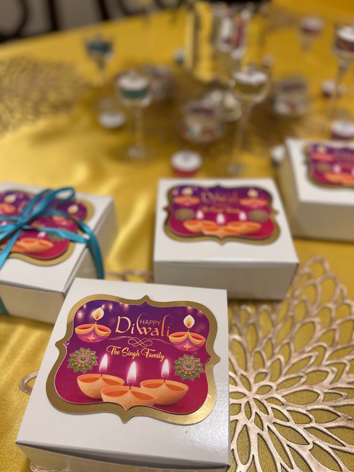 Diwali party favor boxes