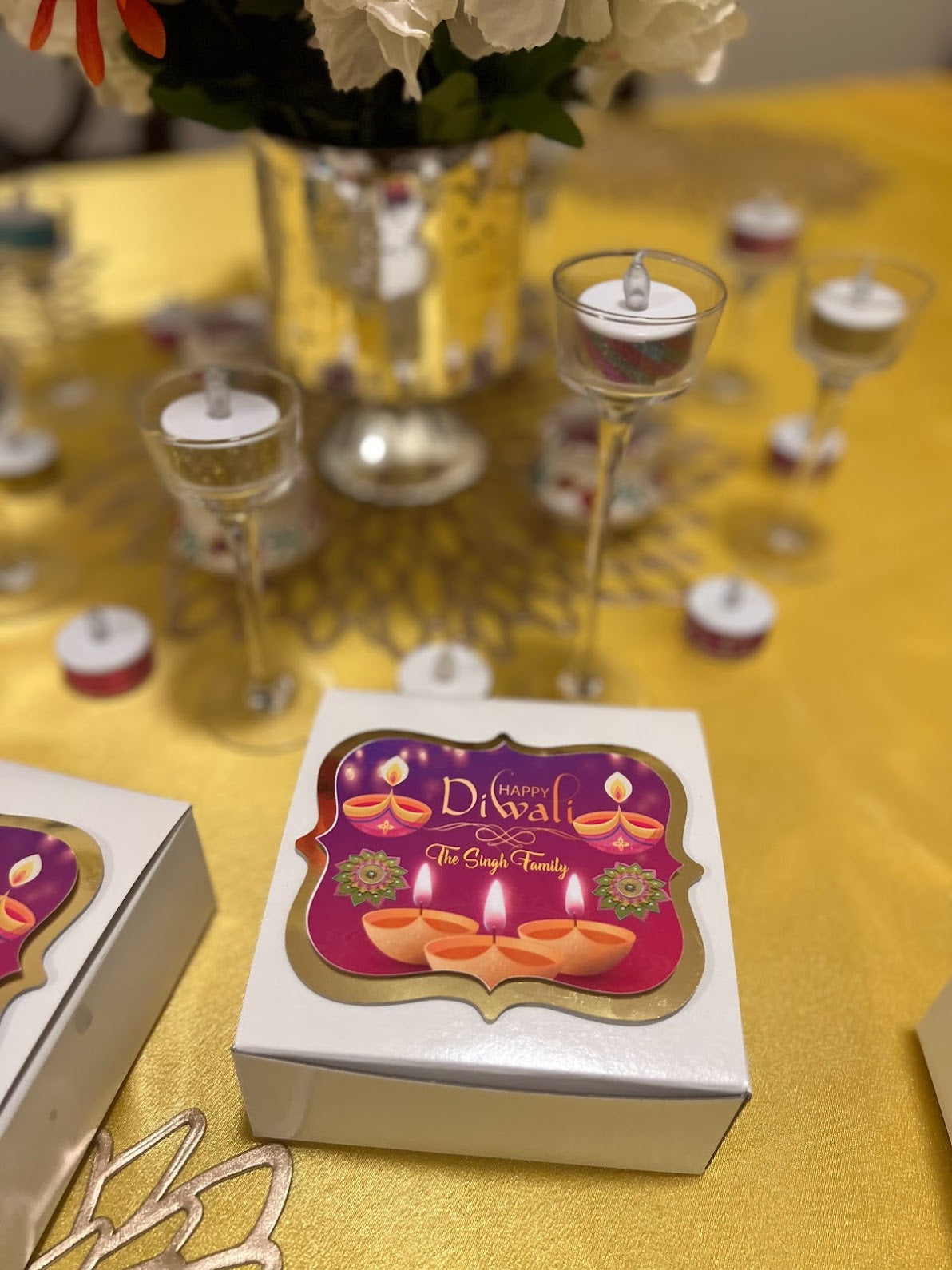 Diwali party favor boxes