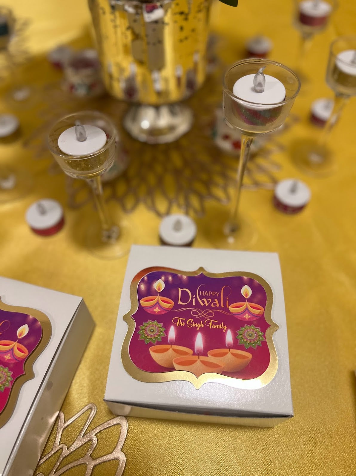 Diwali party favor boxes