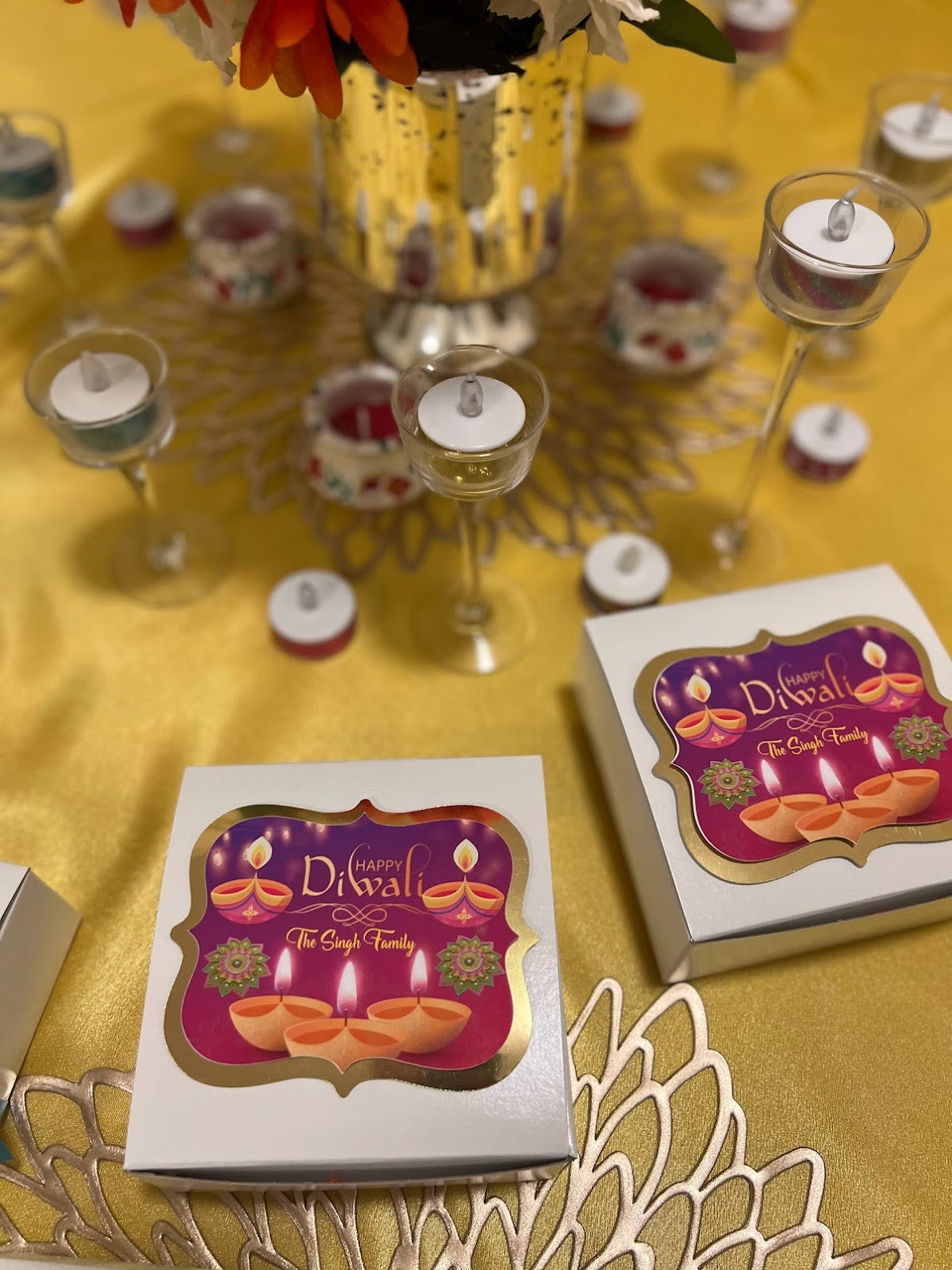 Diwali party favor boxes