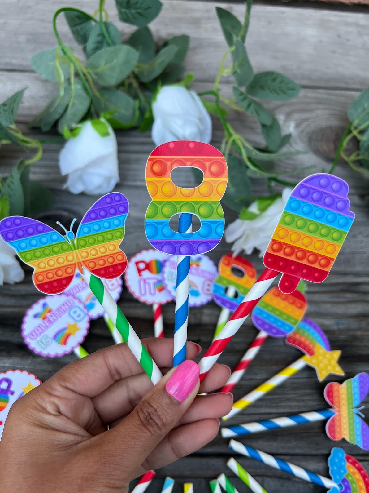 POP-IT Cupcake Toppers