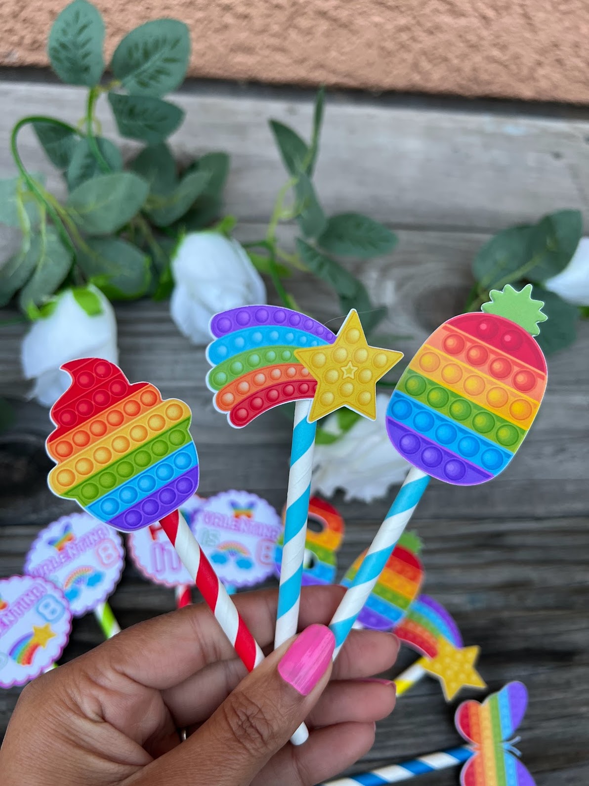 POP-IT Cupcake Toppers