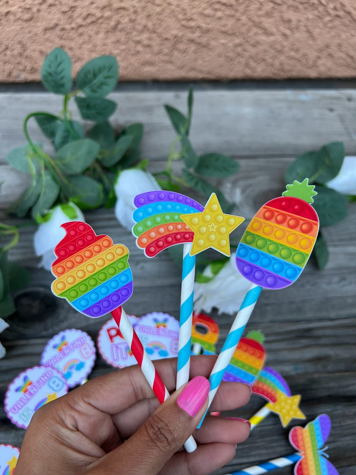 POP-IT Cupcake Toppers