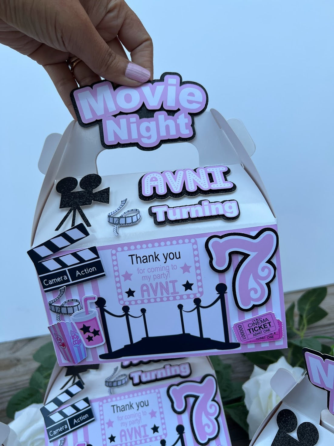 Movie theme favor box