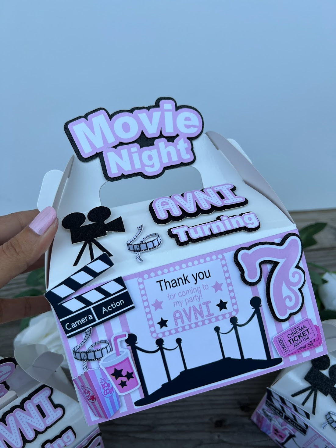 Movie theme favor box