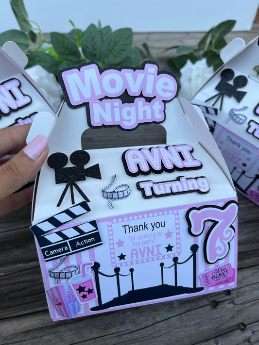 Movie theme favor box