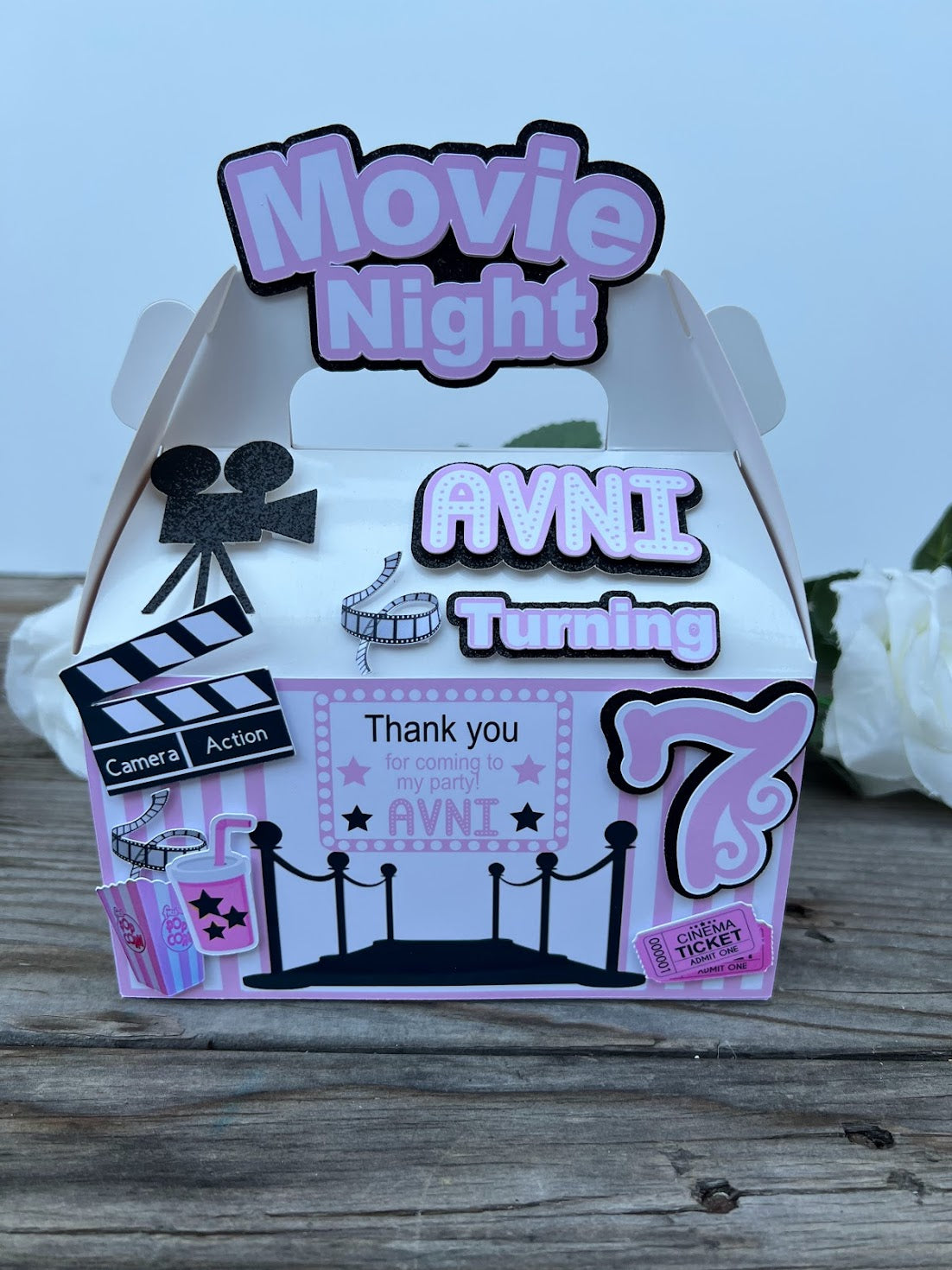 Movie theme favor box