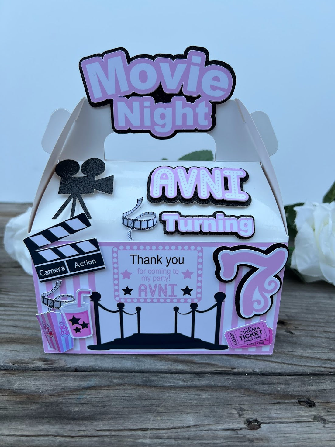 Movie theme favor box